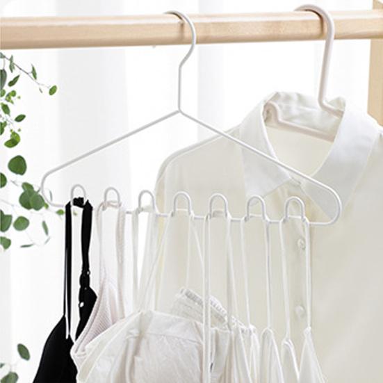 Storing 2 Colors Practical Multi-grid Design Multi-port Support Hangers Clothes Rack Clothes Rack