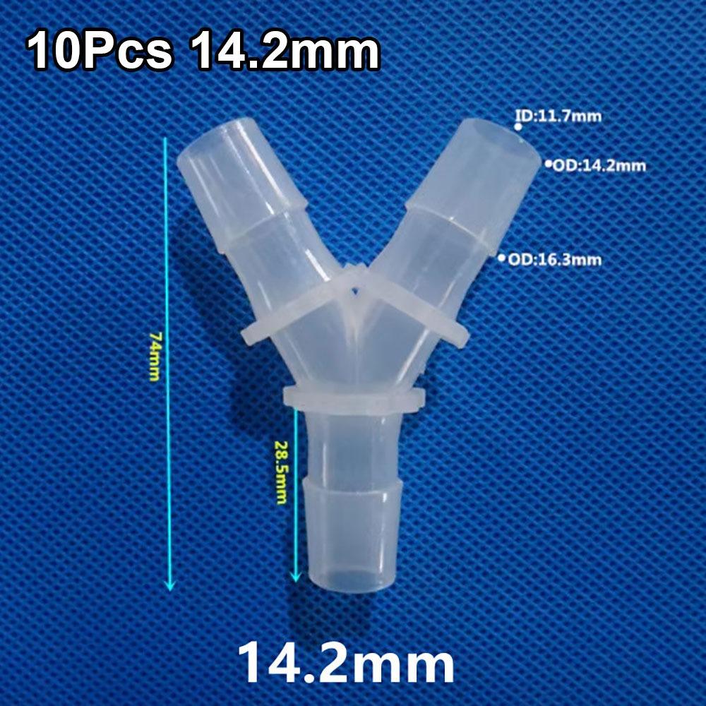10Pcs Plastic 3 Way Connector PP PE Hose Fittings for Aquarium Fish Tank Fittings