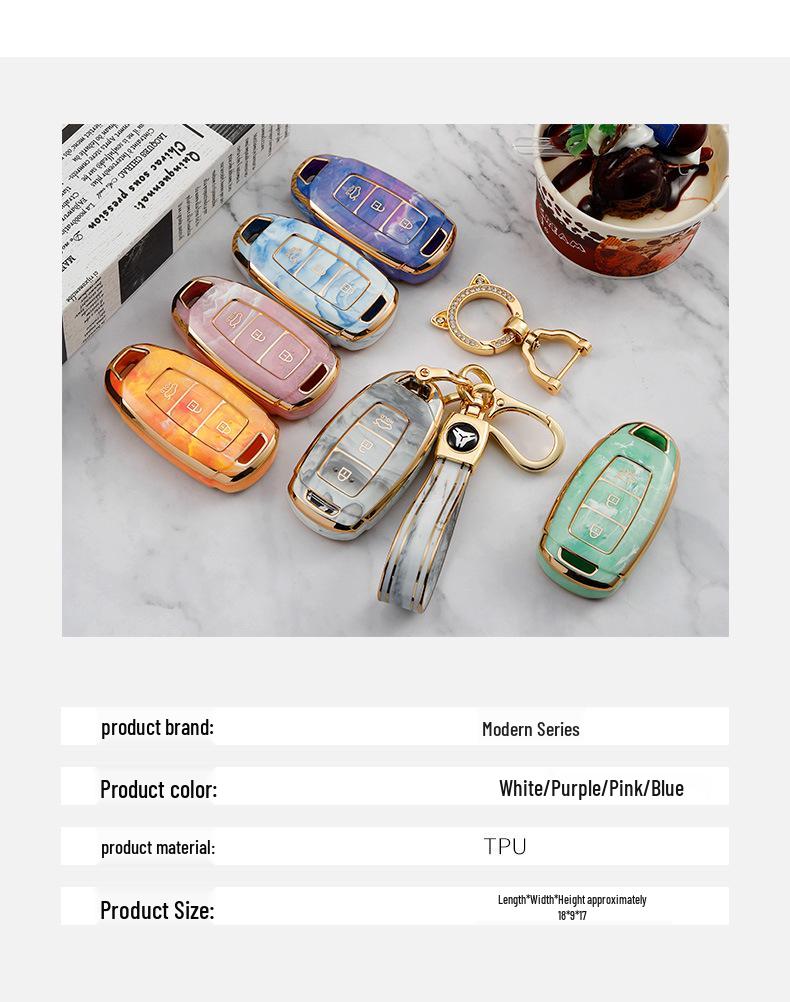Modern TPU Car Key Cover for Festa, Sonata, Elantra, Ix25, Ix35