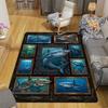 Shark Gallery Collection Pattern Rug Floor Mat for Living Room or Bedroom Soft and Comfortable Carpet a Gift for Birthday and Holiday.