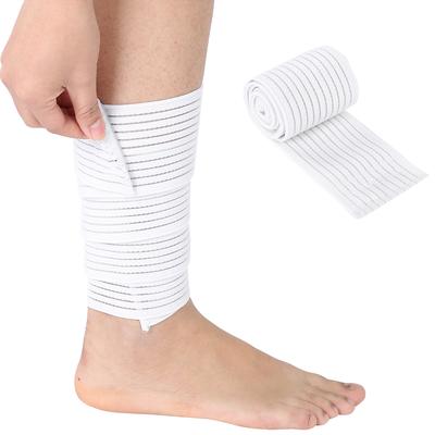 Sportliches Elastikband Heben Kompression Beinunterstützung Knieband Bandbandage Weiß