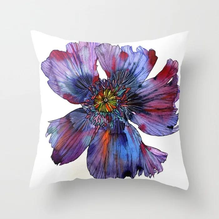 Super Cushion Cover Pillowcase Sofa Living Room Flower Decoration Pillow Nordic