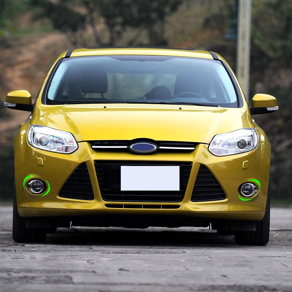 Barva My Life 2ks/Sada Abs Chrom Kryty předních mlhových světel do auta Kryt předních mlhových světel pro Ford Focus 3 MK3 2012 - 2015