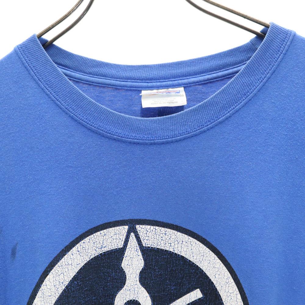 HANES 90s Tuning Fork Logo Print Short Sleeve YAMAHA T-shirt Men's Used