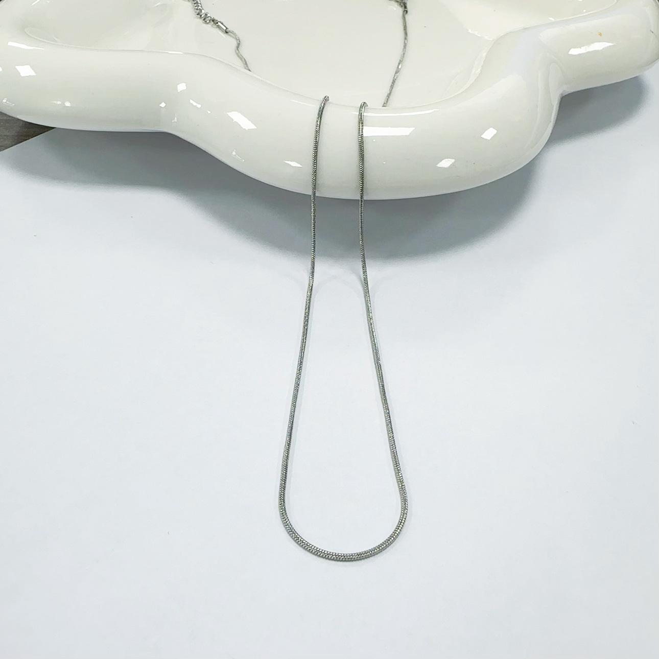 

Модное колье-цепь из нержавеющей стали «Змеиная кость» - Модный, универсальный и стильный аксессуар для ключицы