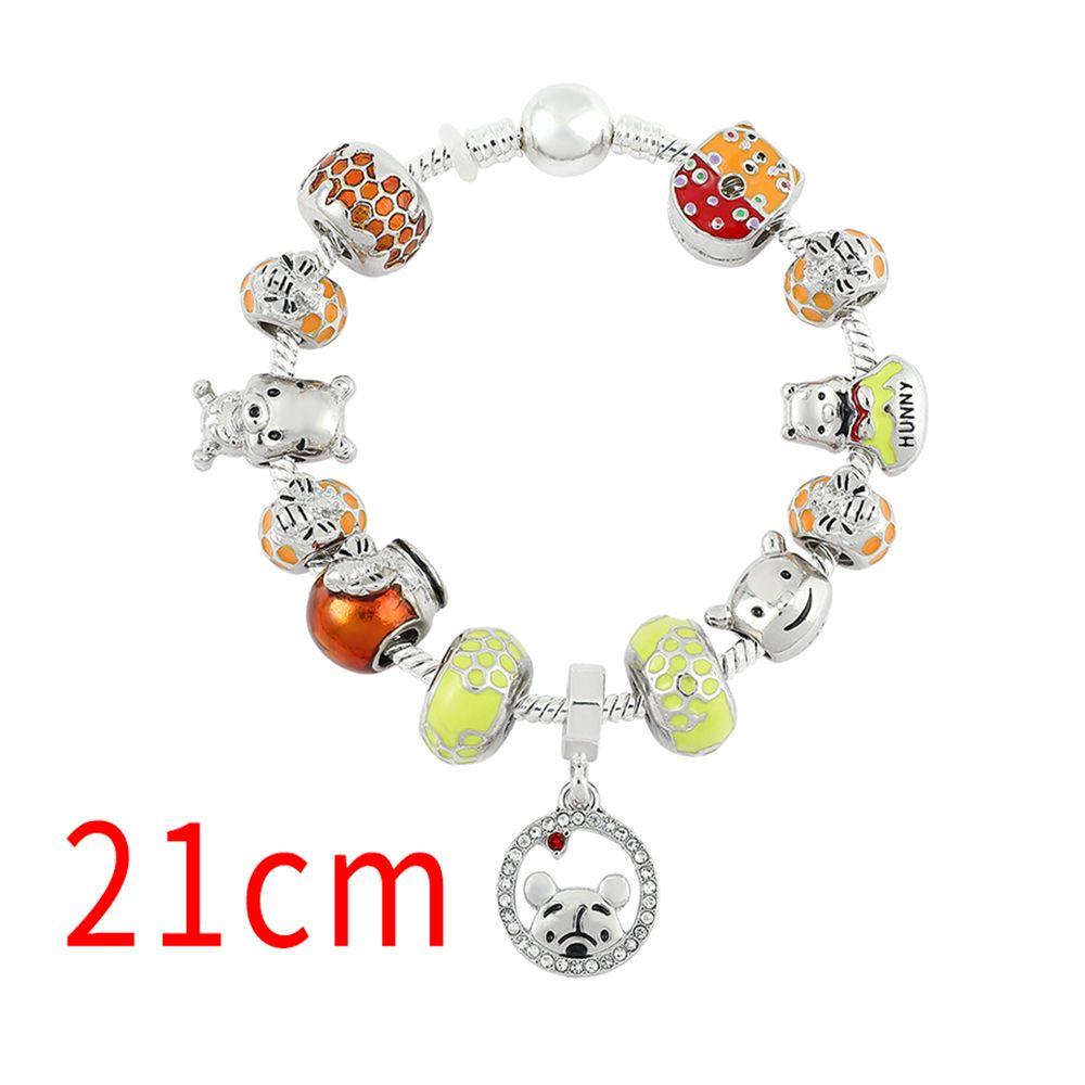 Winnie The Pooh Cartoon Peripheral Cartoon Bracelet Beaded Diy Jewelry Couple Cartoon Accessories Niche Children's Gifts