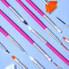Praktisches Nail-Art-Pinsel-Set, sanft auftragen, bequemer Griff, multifunktional