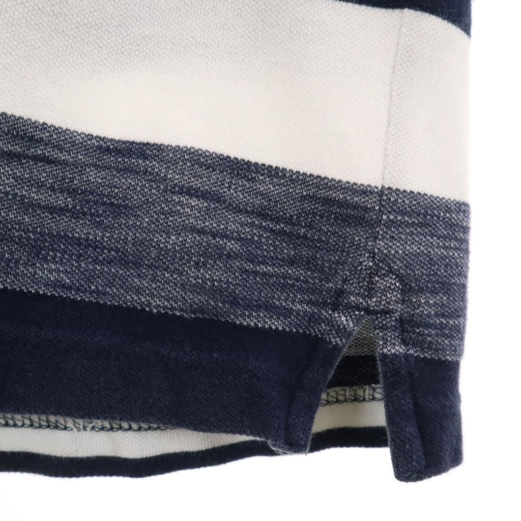 Tommy Hilfiger Bordürenmuster Kurzarm Slim Fit Poloshirt S Marineblau Herren Gebraucht