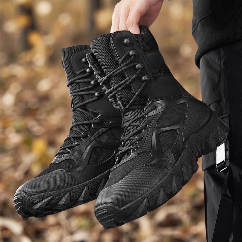 High Quality Warm Men Boots High Top Non Slip Hiking Boots Outdoor Lightweight Hunting Trekking Camping Work Boot Ankle Boots