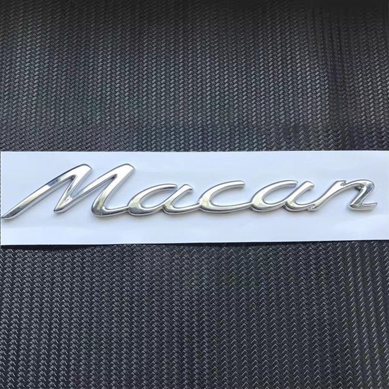 Emblema Auto 3D Lettere Decorative per Bagagliaio Posteriore Accessorio per Porsche Panamera Cayman Boxster Cayenne Macan GTS Taycan Turbo