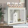 Solid Wood Dog Crate with Toilet Separation - Small to Medium Dog Wooden Cage/Villa
