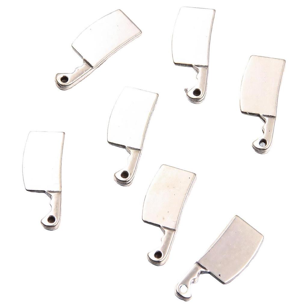 16 Stylish Alloy DIY Tool Charm Pendant: Saw & Knife Design