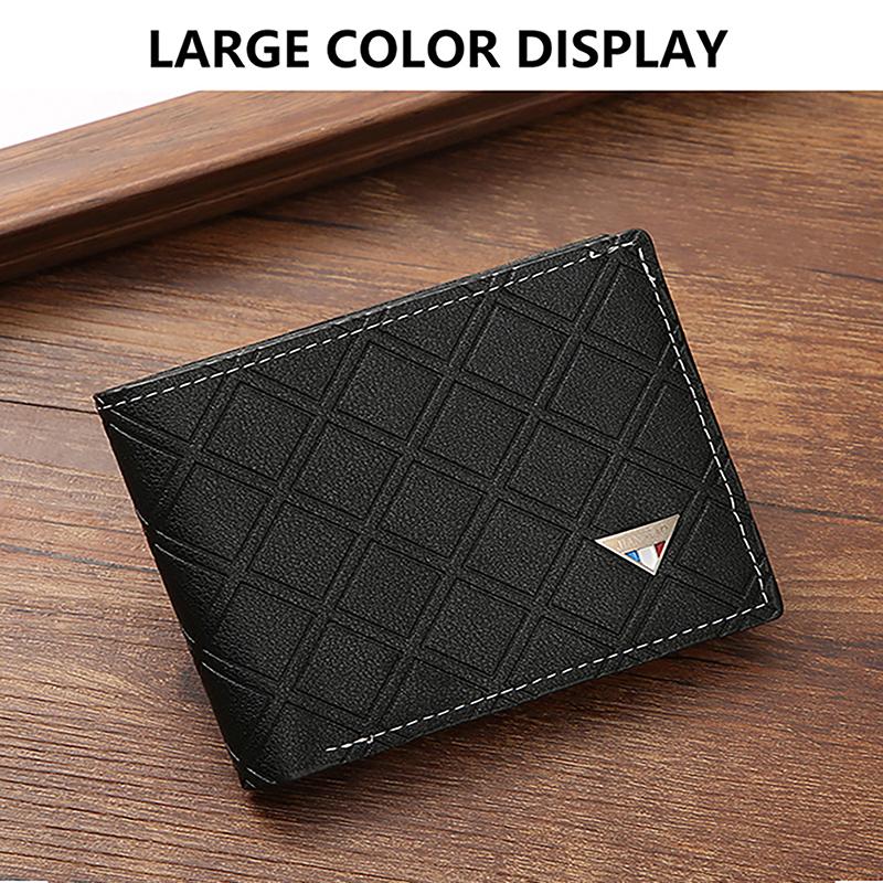 Business Men'S Wallets Pu Leather Soft Multifunctional Coin Pocket Id Credit Cards Holder Male Money Coin Photos Short Purses