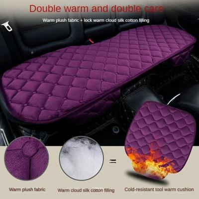 Velvet Car Seat Cover Non Slide Auto Protector Mat Pad Rear Flocking Cloth Cushion  Auto