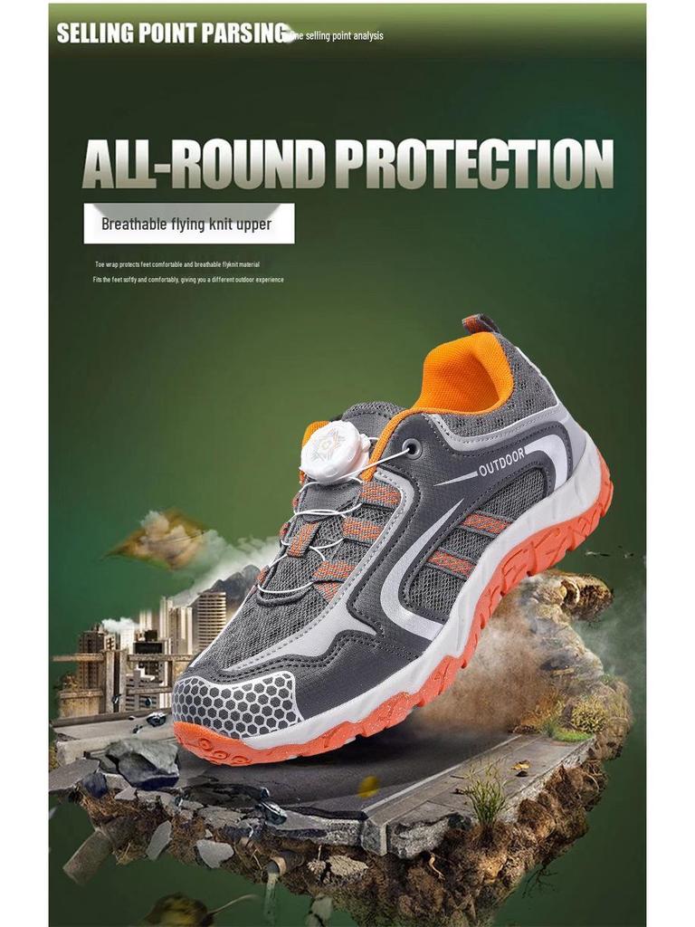 Women's Trendy Flyknit Breathable Sneakers - Comfortable Sole for Summer Hiking and Outdoor Activities