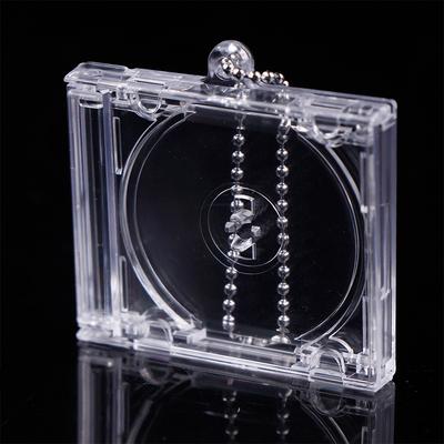 1 pz Mini CD vuoto portachiavi per fai da te portachiavi zaino appeso decorazione catena/clip