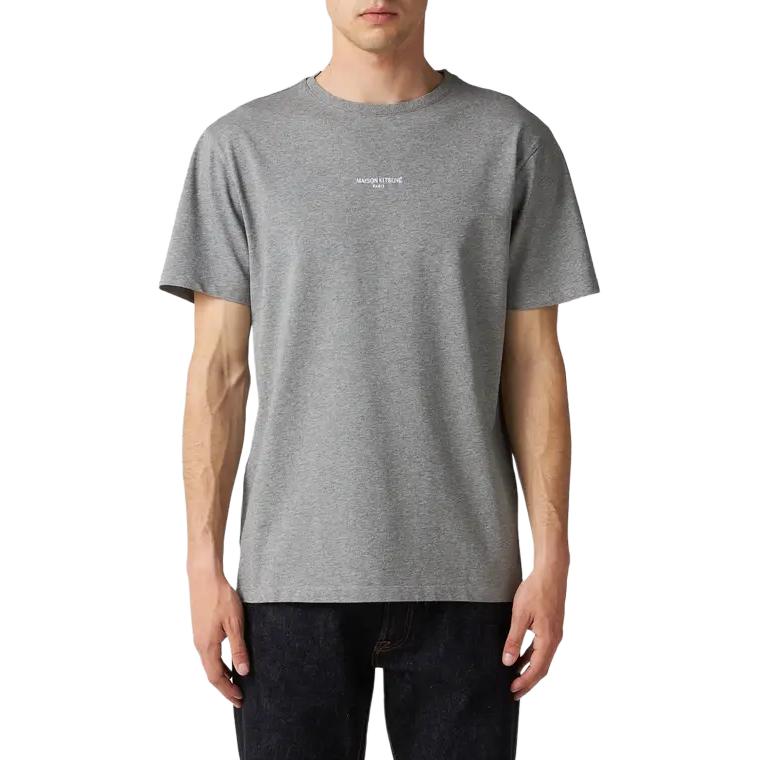 Maison Kitsune SS23 Solid Color Crew Neck Short Sleeve T-Shirt Men Tops KM00112KJ0035-H150