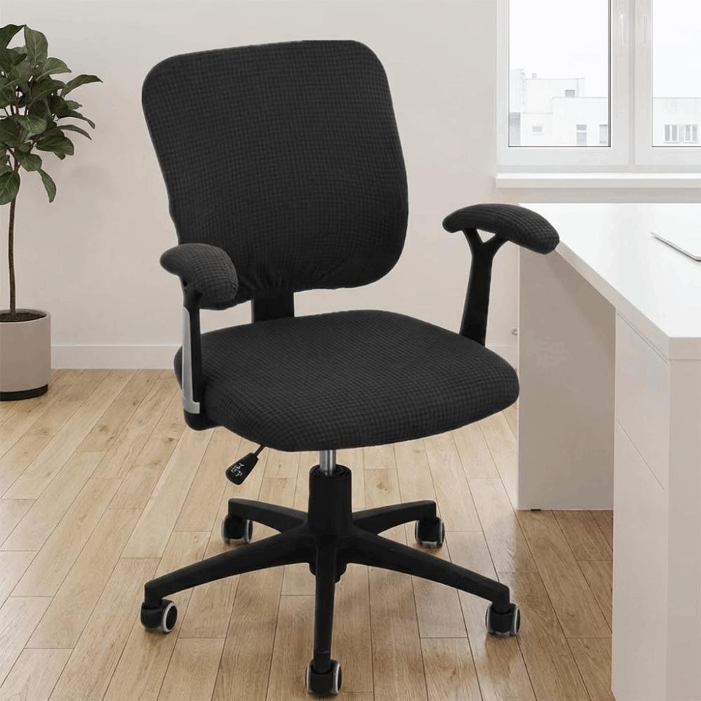 Solid Color Office Chair Covers Polyester Rotary Chair Protector  Gaming Chair