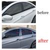 Titanium Black Exterior Window Bc-Pillar Decoration For Hyundai Sonata 2011-2014