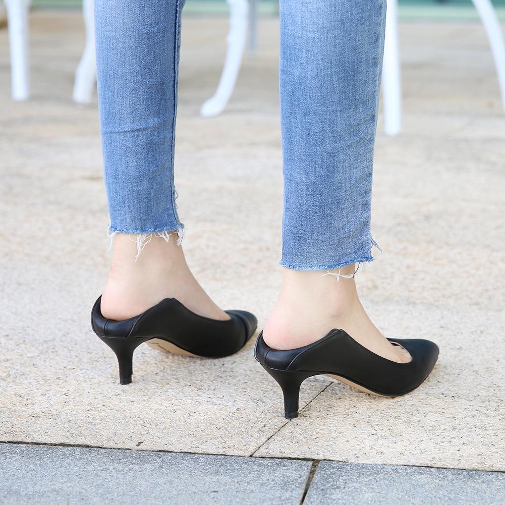 Kaufe 2023 5cm Heel Pumps OL Pumps Mode Damenschuhe Casual Bequem