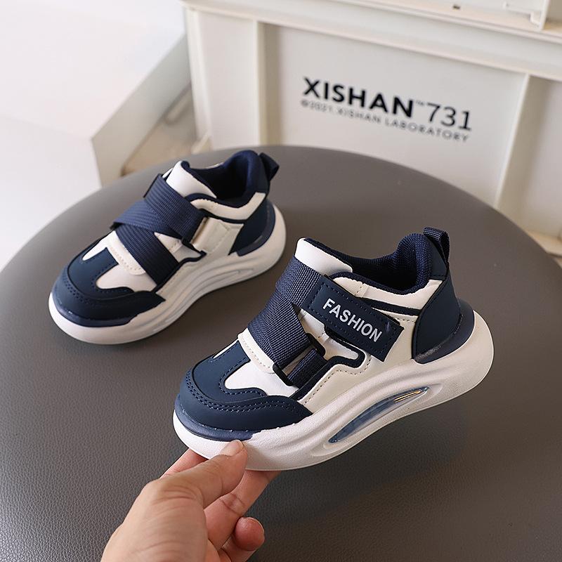 Kids Shoes Leather Sneakers 2025 New Autumn Boys Girls Casual Shoes Children Anti Slip Running Shoes Lightweight Skate Shoe