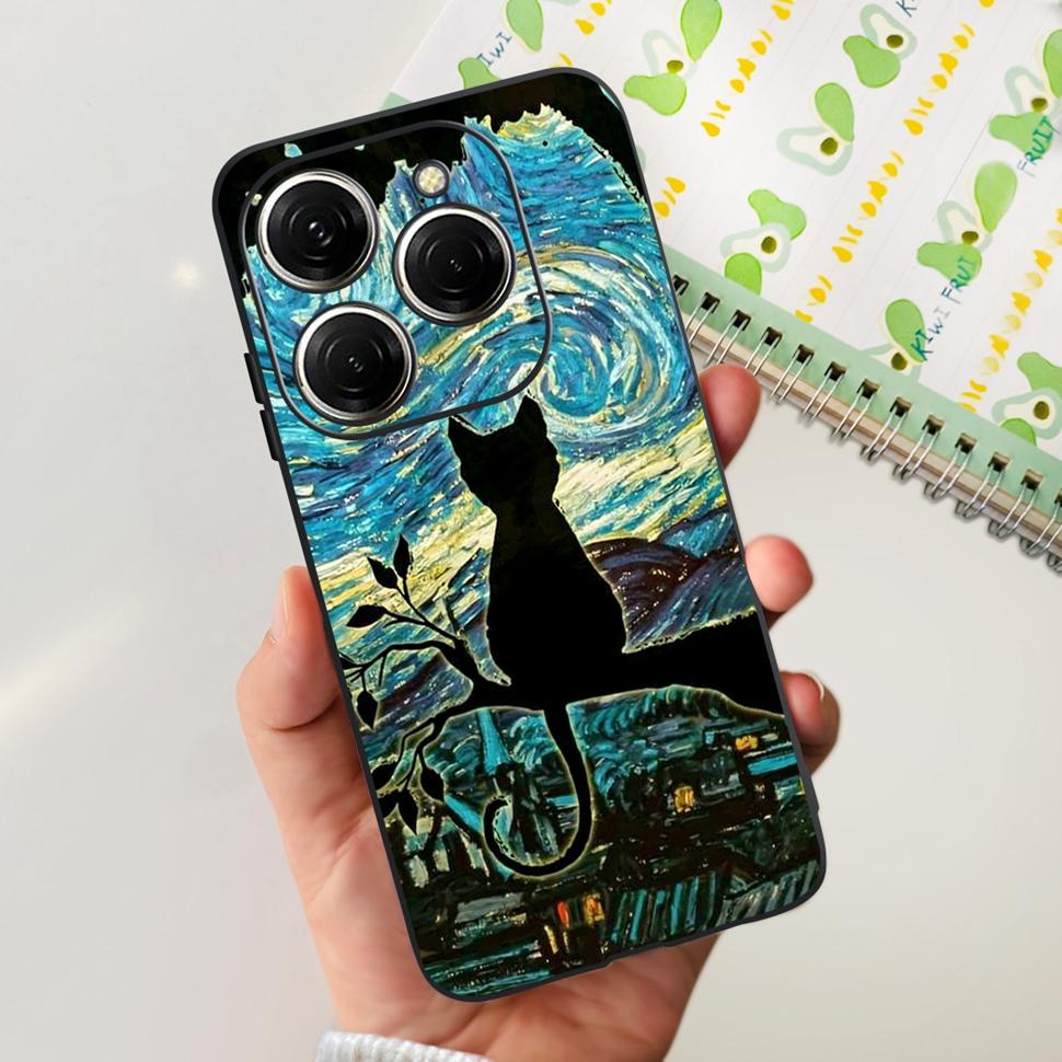 For Tecno Spark 20 Pro Casing KJ6 Luxury Candy Painted Cover Soft Silicone Case For Tecno Spark 20 Spark20 Pro Housing Funda
