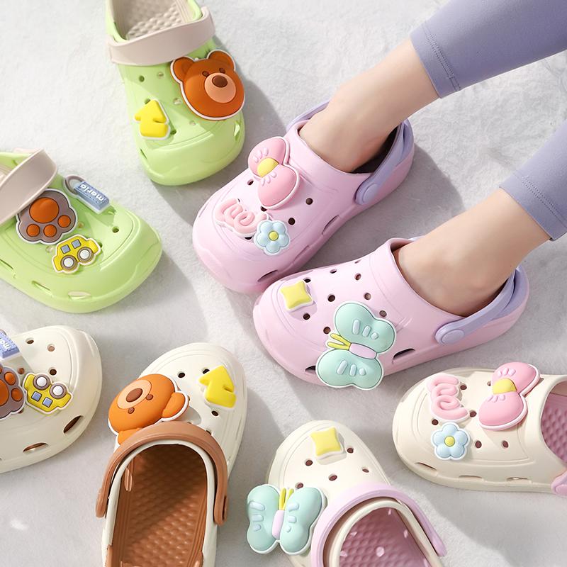 Toddler Kids Boys Girls Cute Garden Clogs Water Sandals Slip on Shoes Slipper Slides Lightweight Outdoor Summer Infant Children