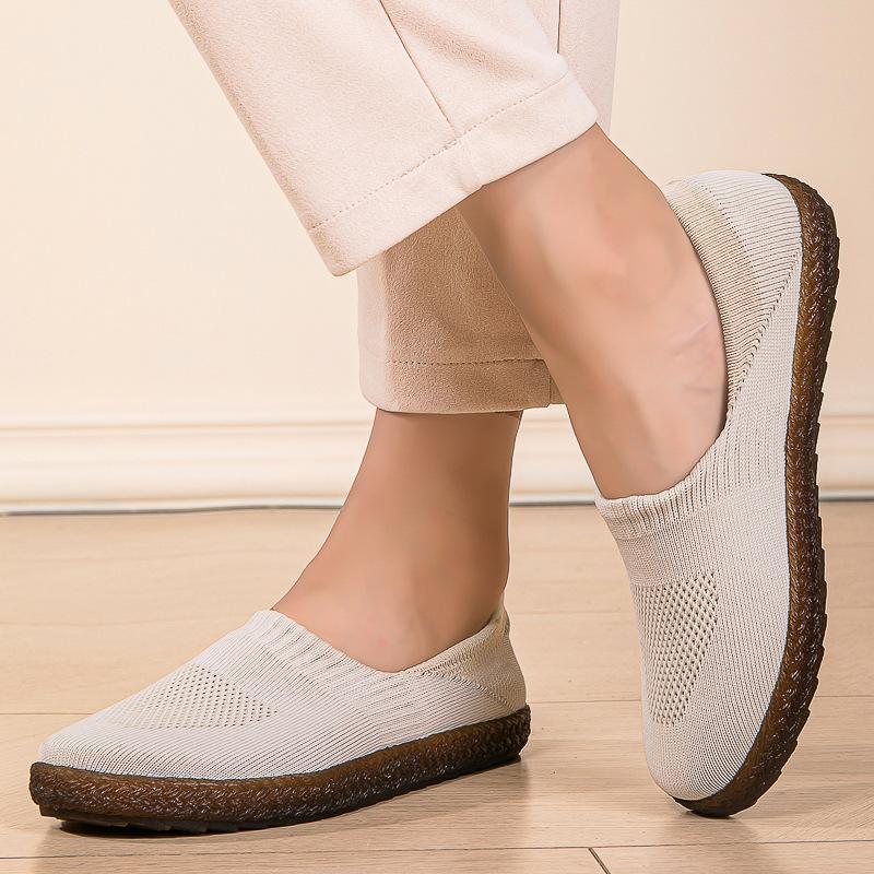 Spring and summer breathable fly-woven casual shoes cloth shoes women's shoes casual shoes suitable for grandma shoes women