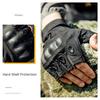OLIKEI Half Finger Tactical Gloves for Men Hard Shell Military Gloves Anti-slip Wear-resistant Outdoor Climbing Gloves Motorcycle Cycling Gloves