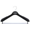 Sawafuji E-SENSE Formal Lead 43 Clothes Hanger, Black, 430mm Wide, Made In Japan, for Suits, Jackets, Uniforms, Trousers, Jeans, Shape-Retaining, Non-
