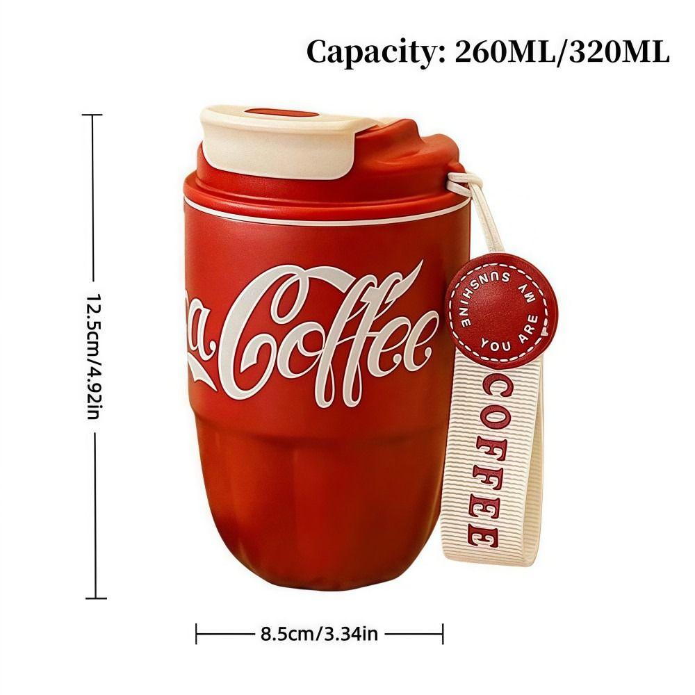260ml Vakuumisolierter Becher Doppellagiger Strohhalmbecher Modische Mini-Kaffeetasse Reise Outdoor