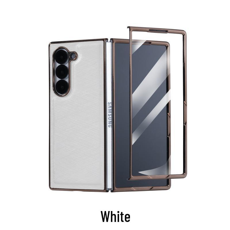 Luxurious Bamboo Silk Protective Case for Samsung Z-Fold 7 - Integrated Shell & Screen Film