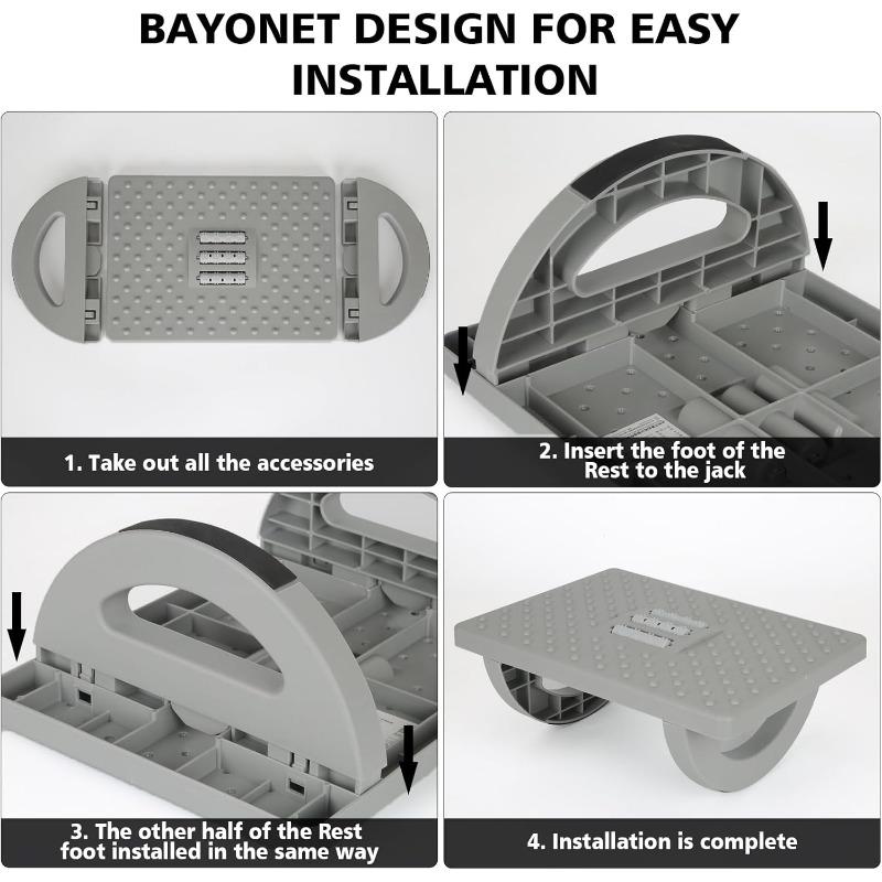 Ergonomická podnožka pod stůl, přenosná podnožka s válečkovou masáží pro úlevu od tlaku pro práci v domácí kanceláři