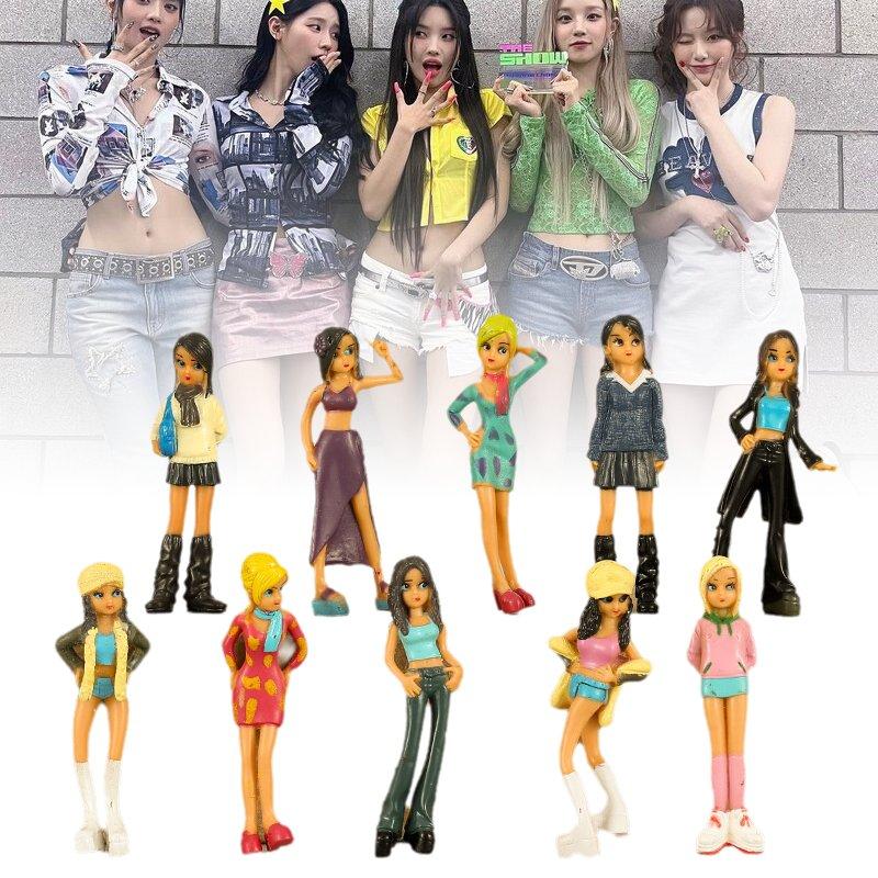 10pcs Y2k Style Girl Toys Doll Model Gift Tabletop Decoration Room Ornaments