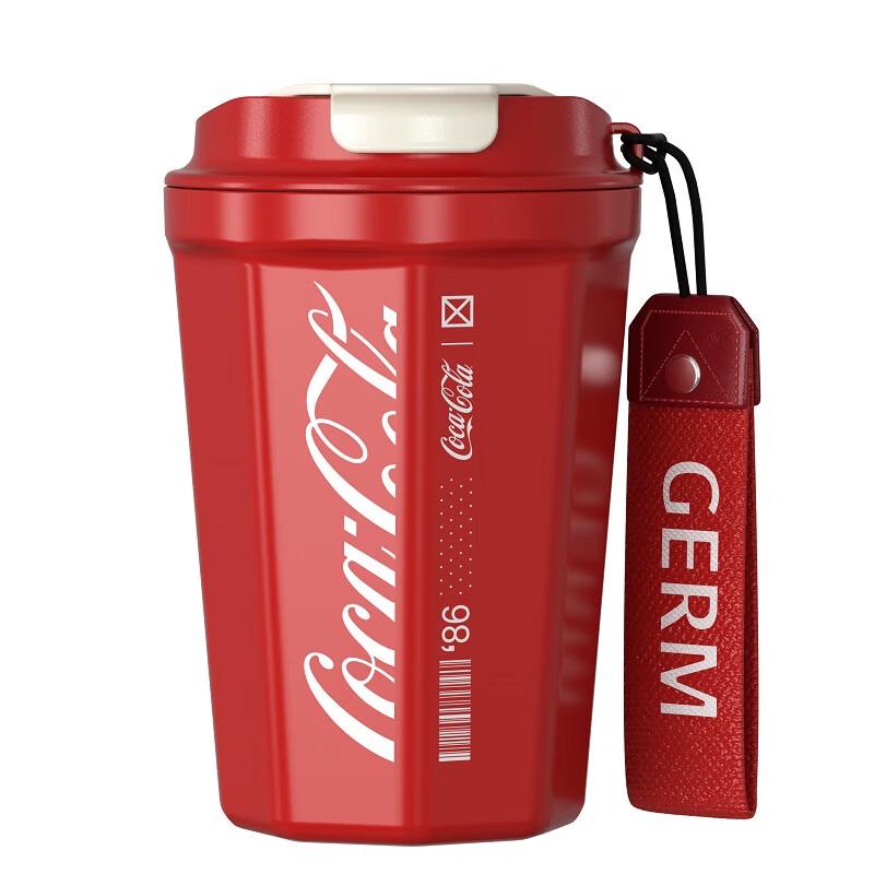 Geni Coca-Cola Co-branded 390ml Red Rhombus Insulated Mug