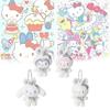 Sanrio My Melody Plush Keychain With Soft Pp Cotton Material For Cute Gift