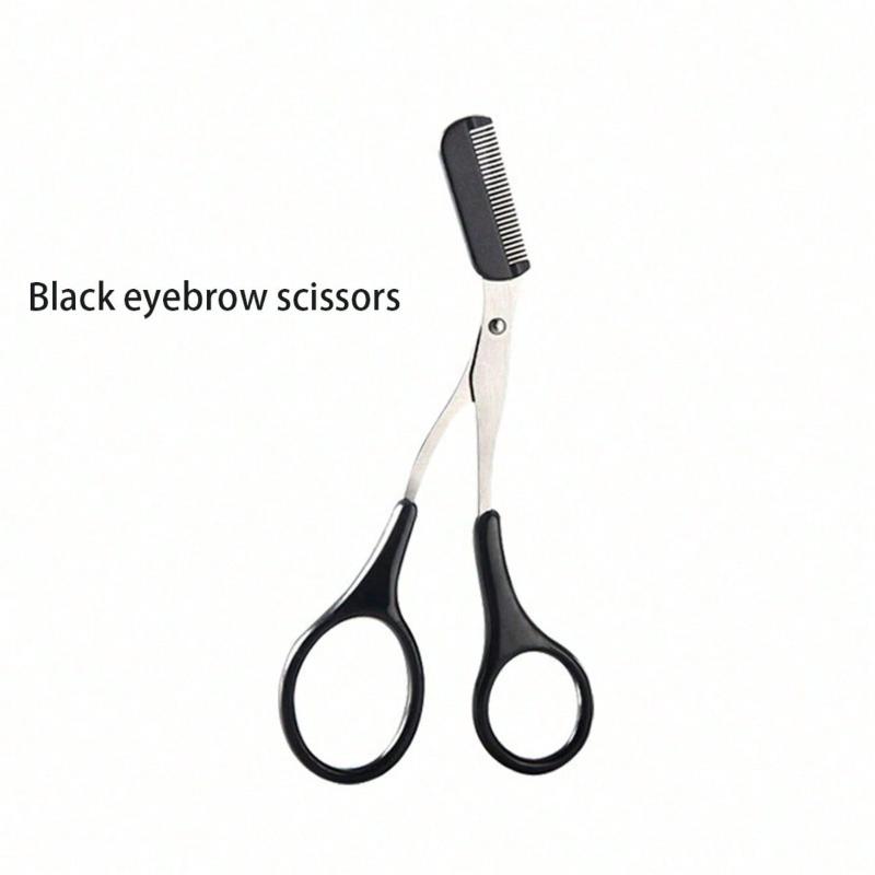 1pc Small Scissors, Stainless Steel Eyebrow Scissors, Comb Eyebrow Scissors, Small Scissors, Tools for Men