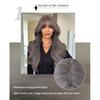 Gray Purple Long Curly Wig for Women - Wavy Full Bangs Full Cap, Quick Beauty High Quality, Natural Daily Styling