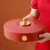 Wedding Fruit Plate Simple And Fashionable New Year'S Round Candy Box Happy Candy Box Large Capacity Grid Nut Melon Seed Dried Fruit Plate