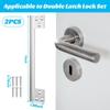 Stainless Steel Door Latch Guard Plate 7 Inch Latch Shield  To Block Access To Door Lock Deadbolt