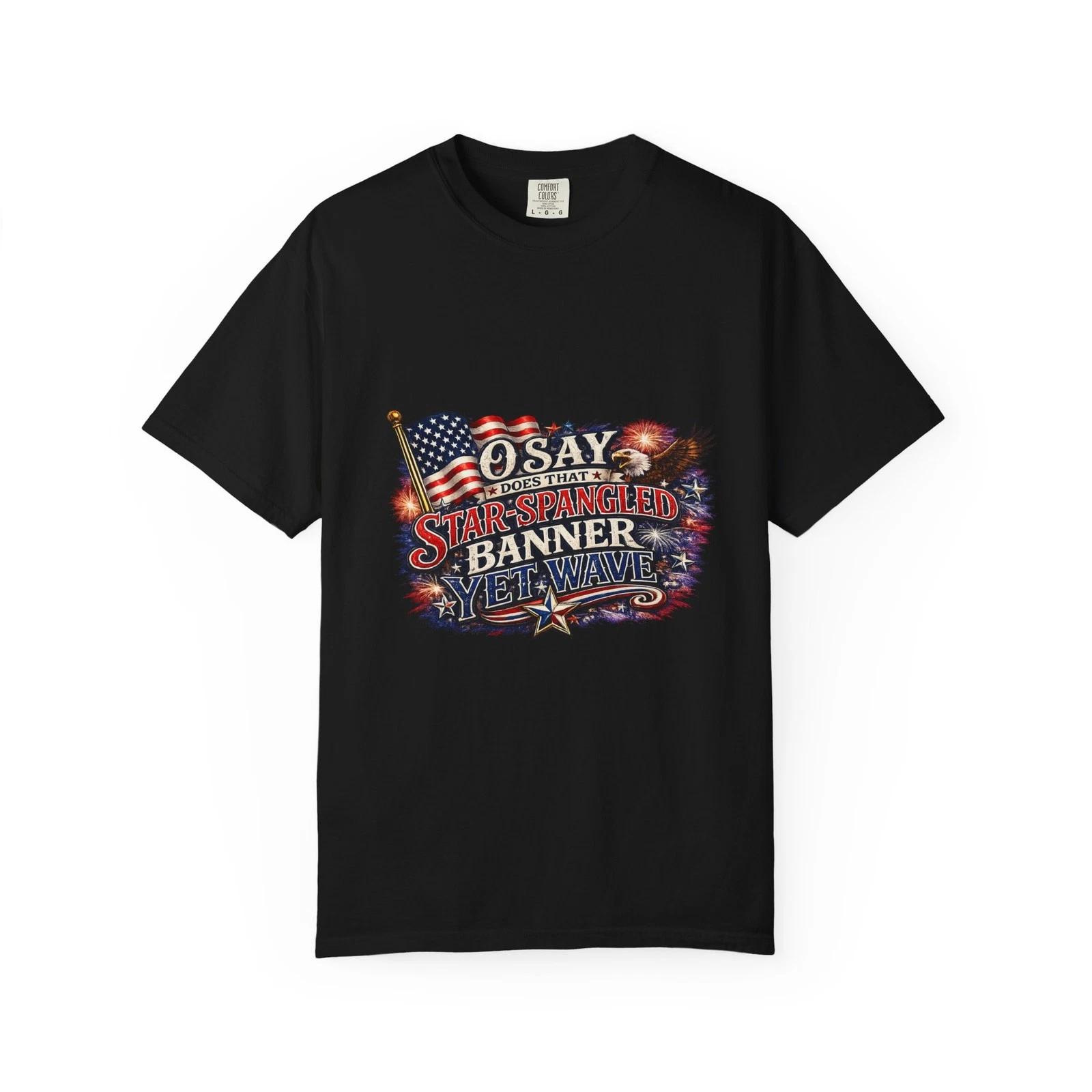 Star-Spangled Banner Graphic T-shirt | American Flag Patriotic Tee S