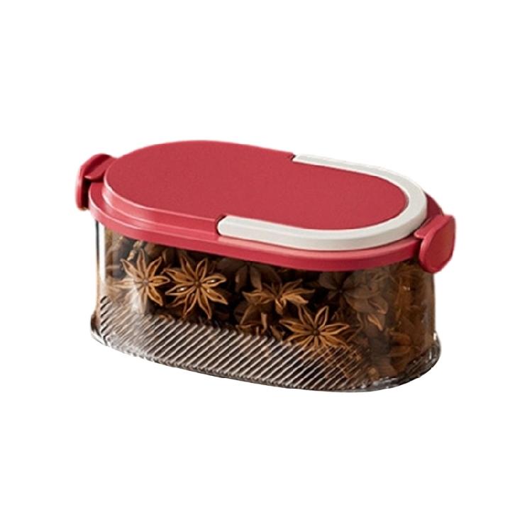 

Clear View Pantries Organizers Containers Stackable Modularized Designs Flexible Storage Option Various Room Applications червоний