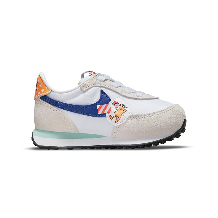 Nike Waffle Trainer 2 Comfortable Breathable Low top Sports Casual Shoes Blue White Gray Infant And Toddler DM7218-141