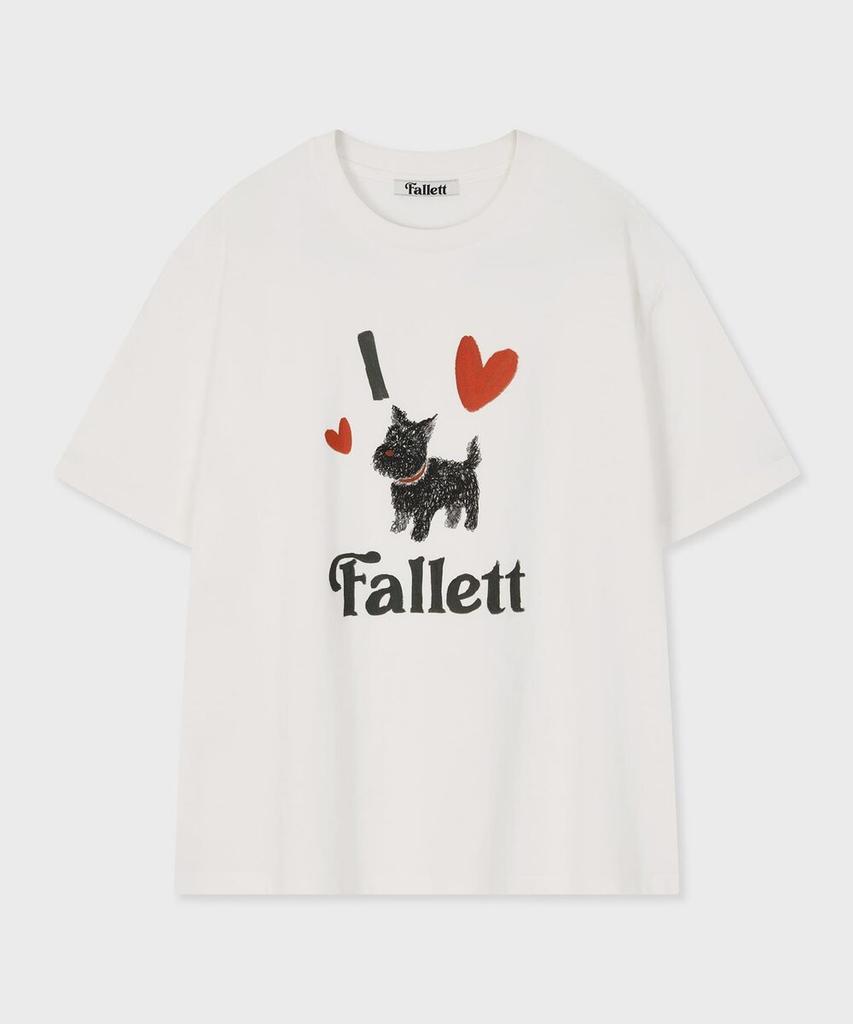 FALLETT Scotty Puppy Short Sleeve Tee White