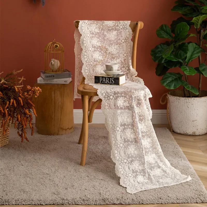 Banquet Decor Supply Table Runner Floral Table Path Vintage Lace Table cover Lace Tablecloth Hotel Home Birthday Wedding Party