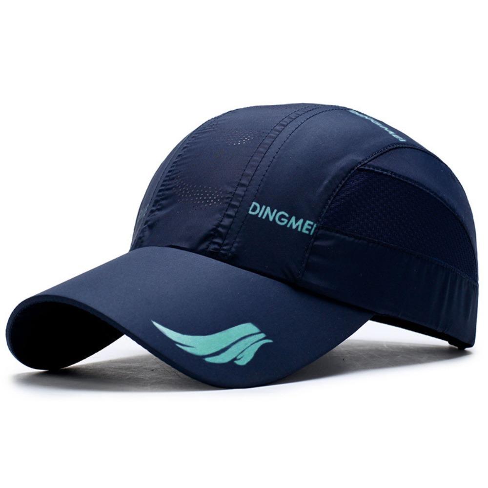 

Дышащая спортивная кепка Быстросохнущая кепка-снэпбэк Кепка для бега, пешего туризма, бейсбола Кепки дальнобойщика темно-синий