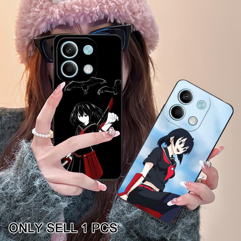 Akame Kurome Matte TPU Mobile Phone Case for Xiaomi Redmi 15 14 13 12 A5 3 2 1 C Plus 4G 5G Colorful Printing Cover