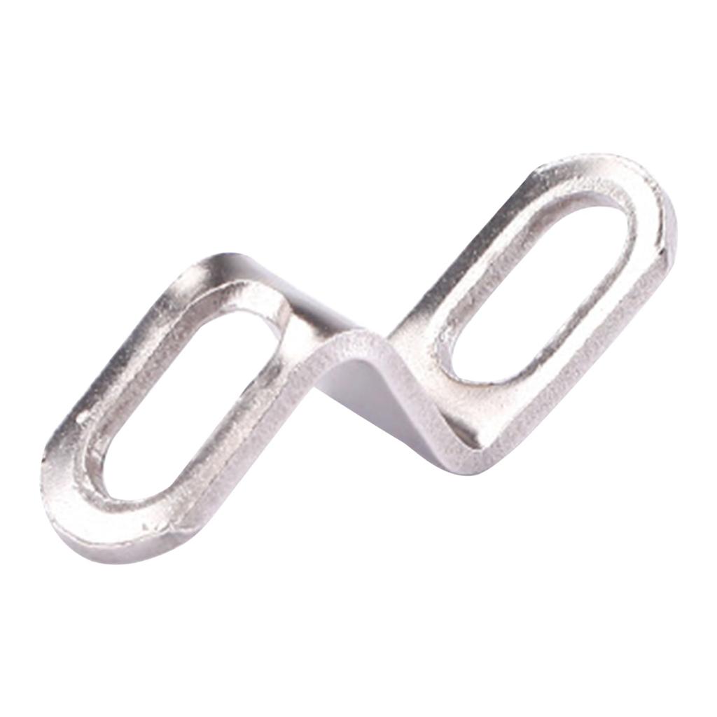 Auspuffhalterung Motorrad Motorrad Auspuff Montagehalterung, Z-Form Schalldämpferklemme, Edelstahl Silber