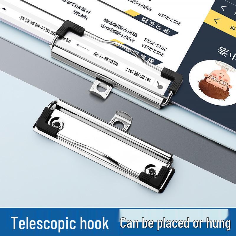 A4 Thickened Metal Clipboard with Strong Clip for Office, Students, and Meetings