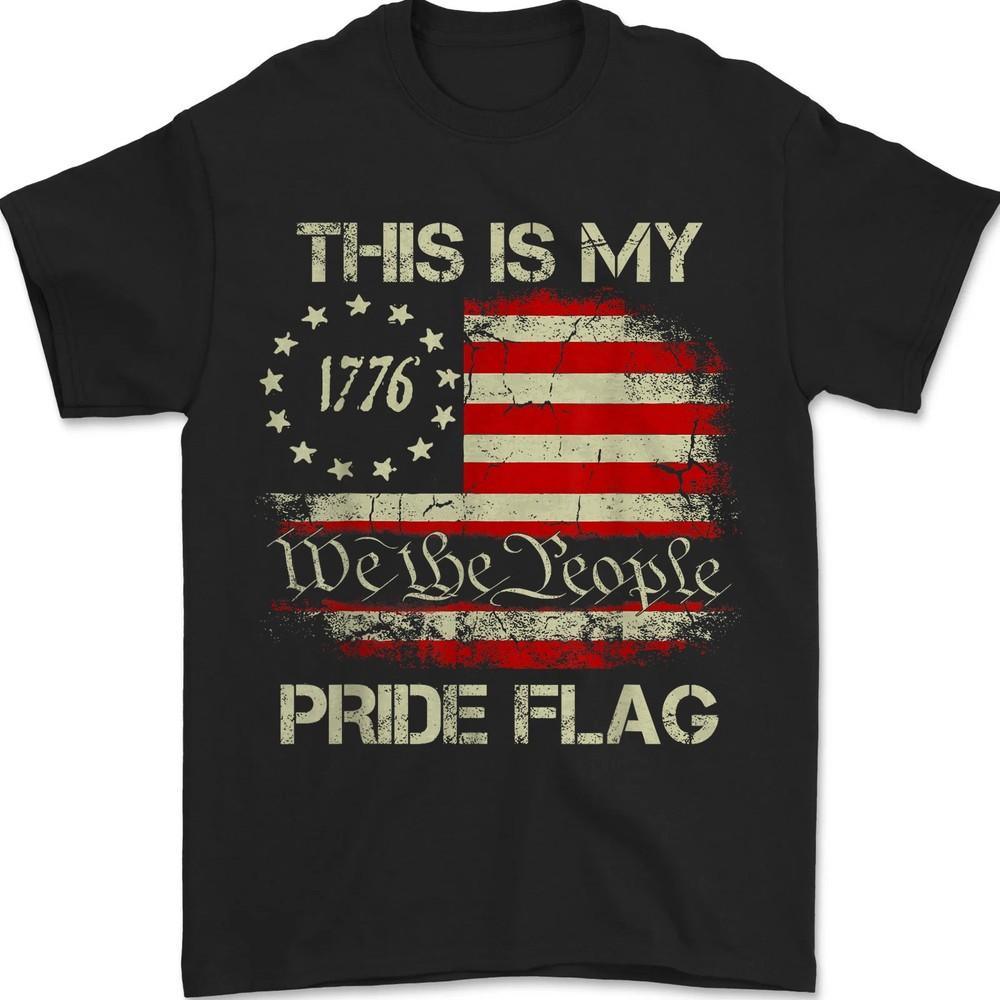 This Is My Pride Flag USA American 4th of July Patriotic Unisex T-Shirt